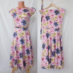 TATYANA Bettie Page Annie's Garden floral dress XS